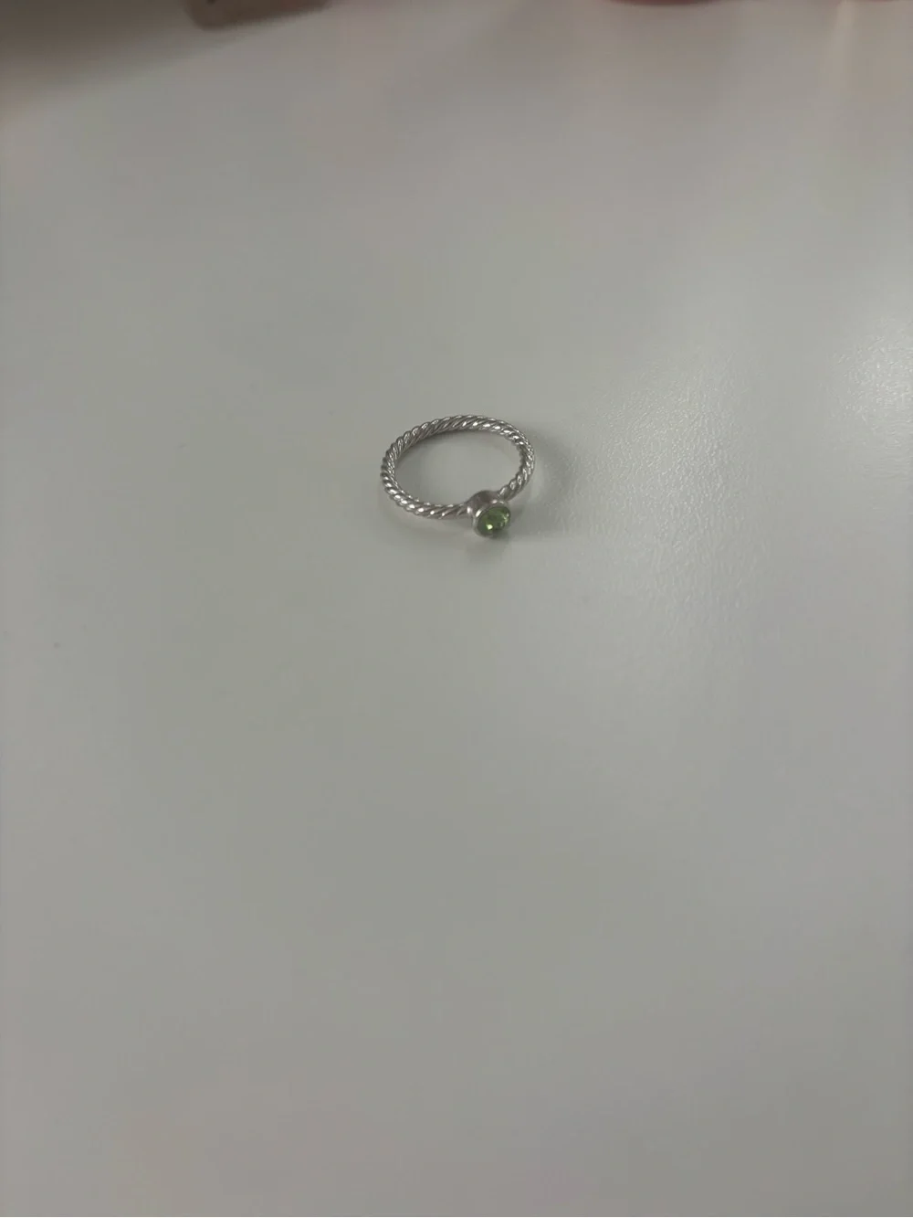 August Birthstone ring